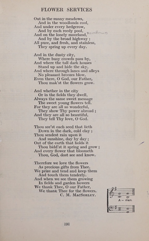 The Church and School Hymnal page 191
