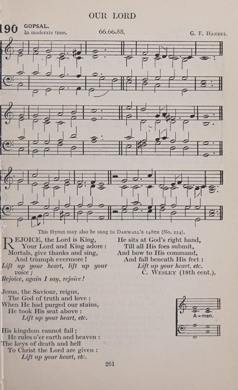 The Church and School Hymnal page 261