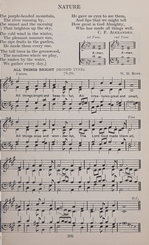 The Church and School Hymnal page 309