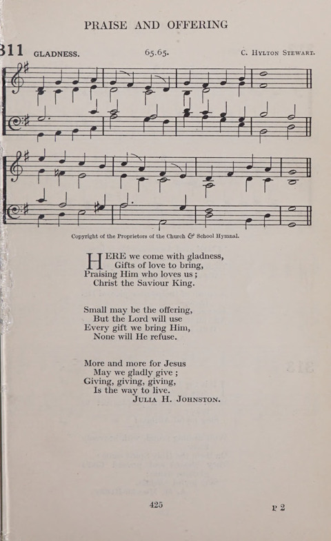 The Church and School Hymnal page 425