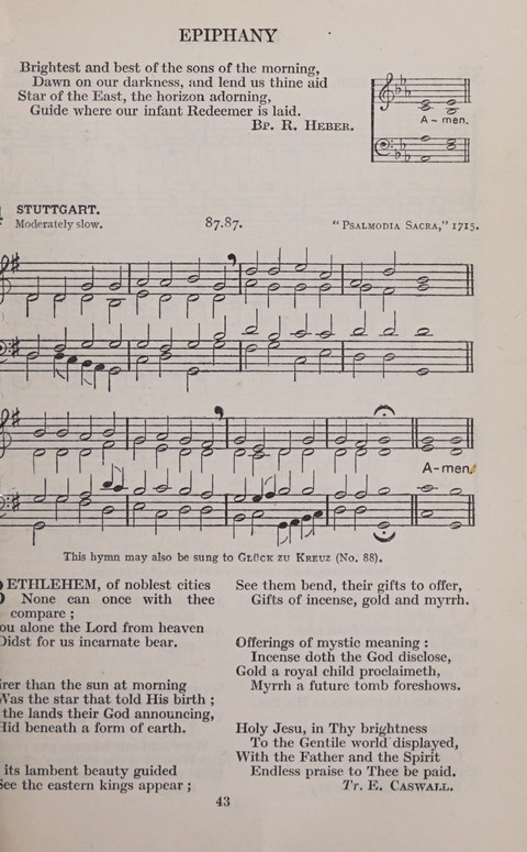 The Church and School Hymnal page 43