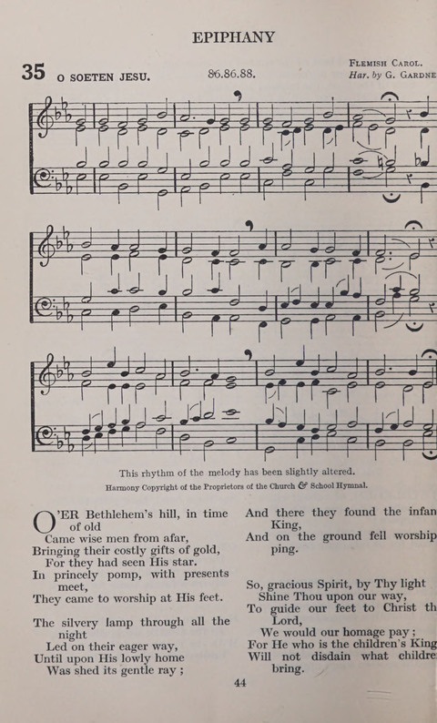 The Church and School Hymnal page 44
