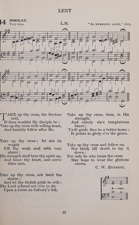 The Church and School Hymnal page 57