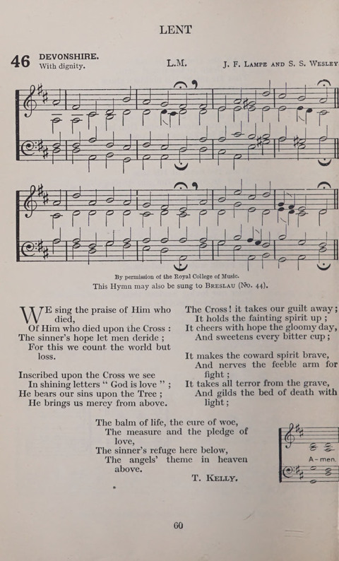 The Church and School Hymnal page 60