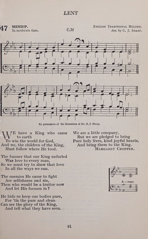 The Church and School Hymnal page 61