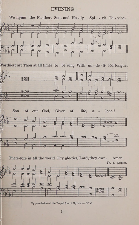 The Church and School Hymnal page 7