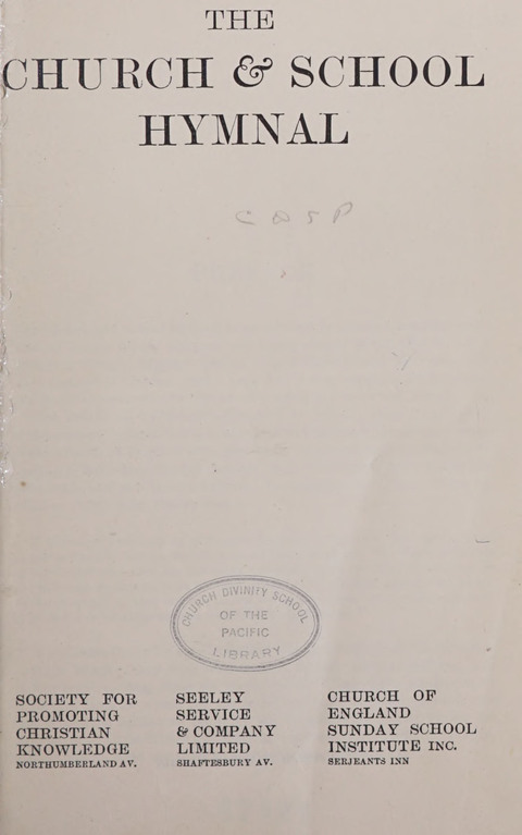 The Church and School Hymnal page viii