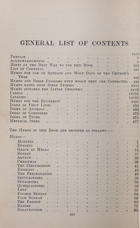 The Church and School Hymnal page xix