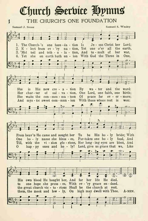 Church Service Hymns page 1