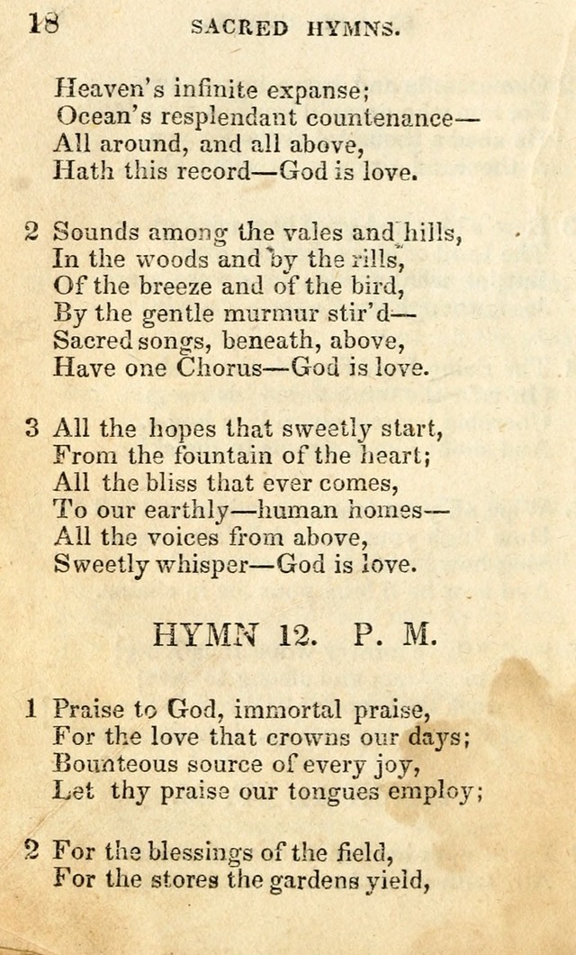 A Collection of Sacred Hymns, for the Church of the Latter Day Saints page 18