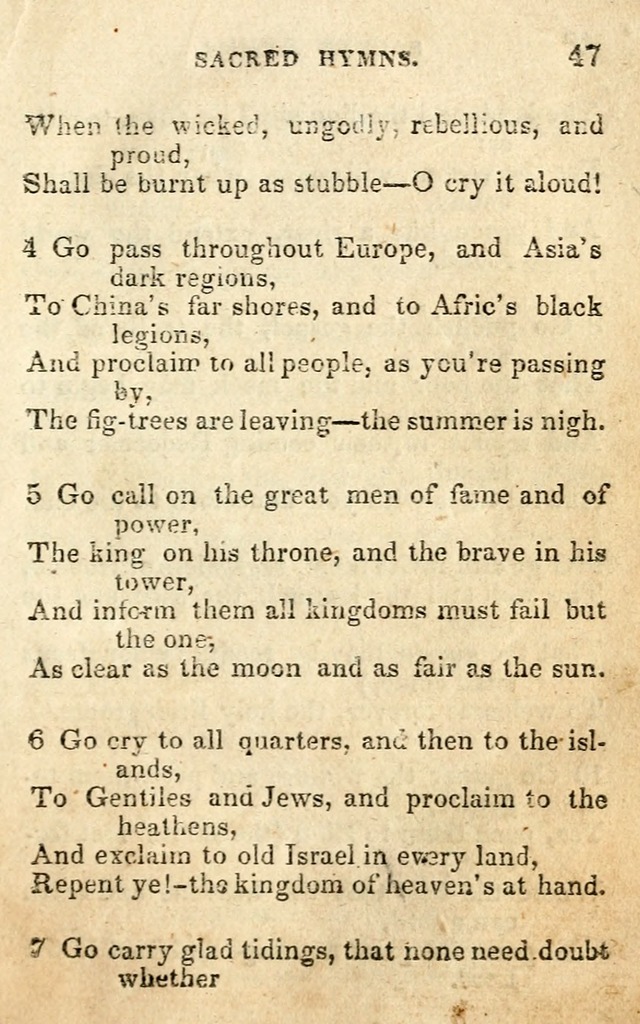 A Collection of Sacred Hymns, for the Church of the Latter Day Saints page 47