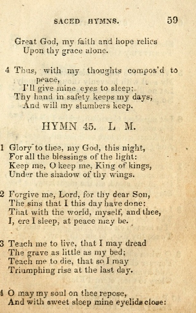A Collection of Sacred Hymns, for the Church of the Latter Day Saints page 59