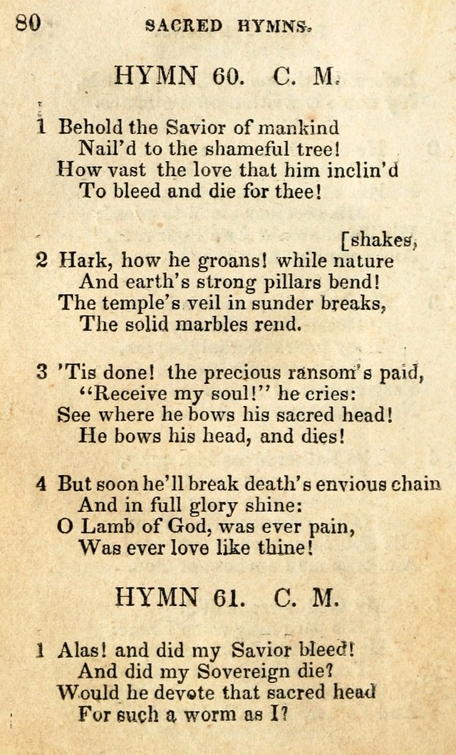 A Collection of Sacred Hymns, for the Church of the Latter Day Saints page 80
