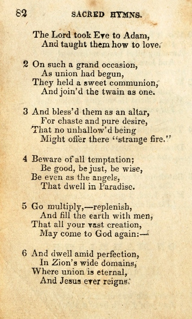 A Collection of Sacred Hymns, for the Church of the Latter Day Saints page 82