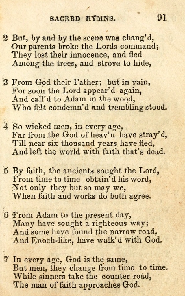 A Collection of Sacred Hymns, for the Church of the Latter Day Saints page 91