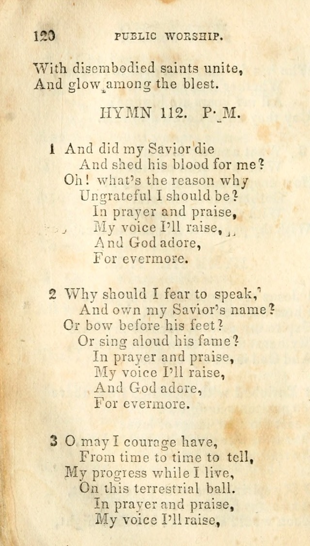 A Collection of Sacred Hymns, for the Church of Jesus Christ of Latter Day Saints page 122