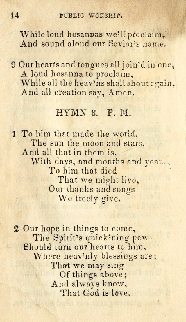 A Collection of Sacred Hymns, for the Church of Jesus Christ of Latter Day Saints page 14