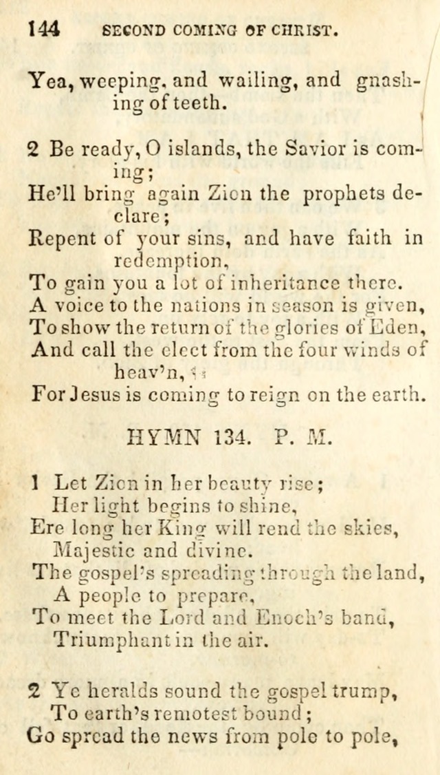 A Collection of Sacred Hymns, for the Church of Jesus Christ of Latter Day Saints page 146
