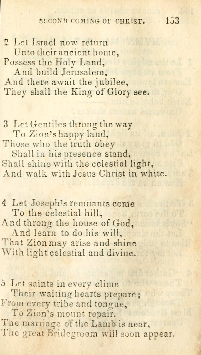 A Collection of Sacred Hymns, for the Church of Jesus Christ of Latter Day Saints page 155