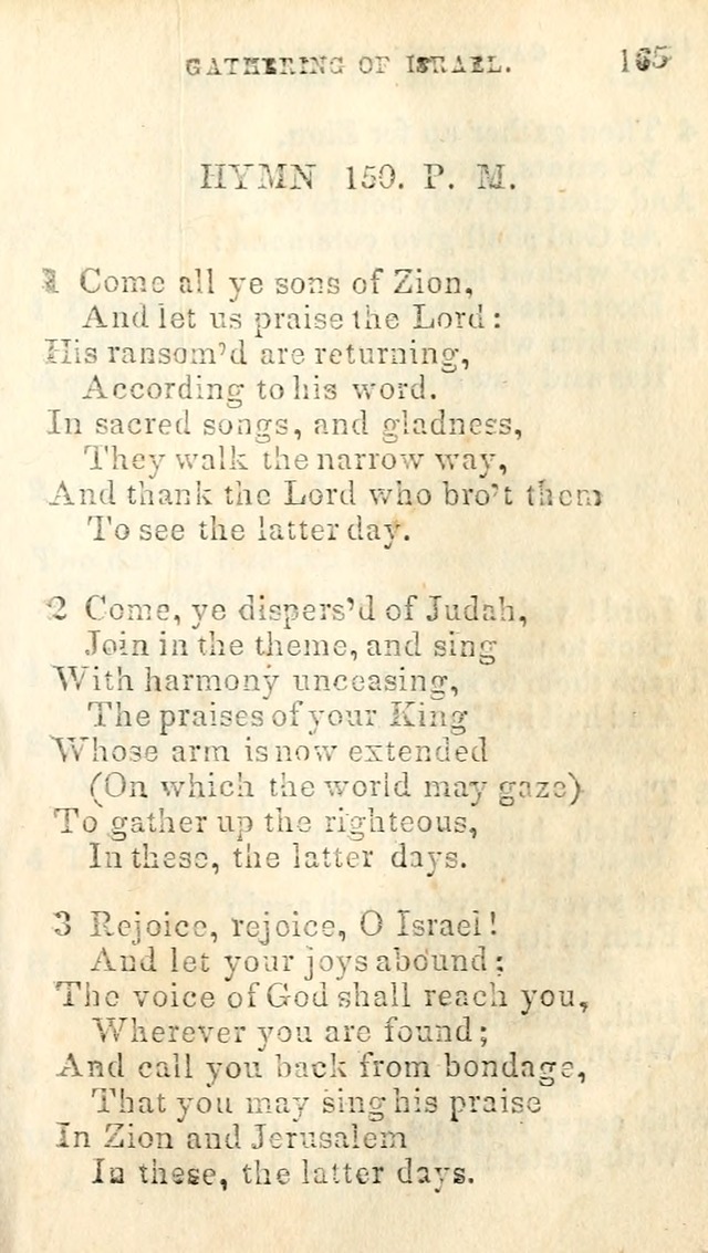 A Collection of Sacred Hymns, for the Church of Jesus Christ of Latter Day Saints page 167