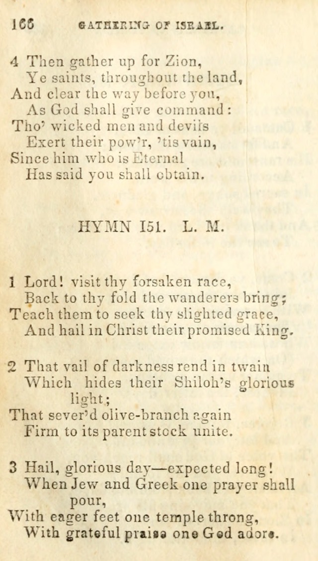 A Collection of Sacred Hymns, for the Church of Jesus Christ of Latter Day Saints page 168