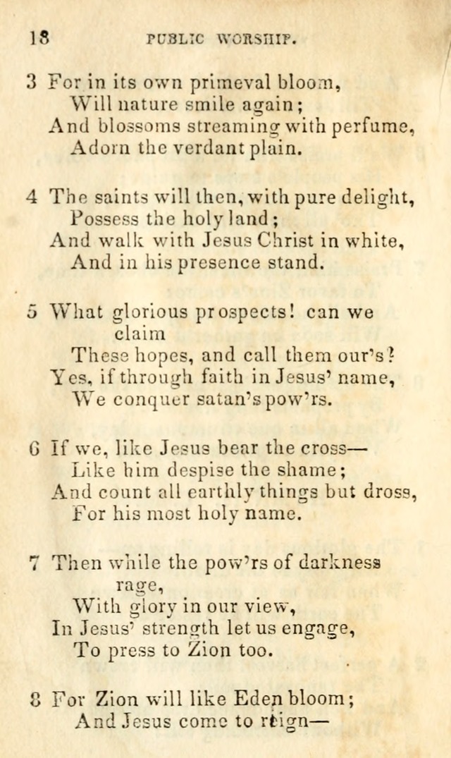A Collection of Sacred Hymns, for the Church of Jesus Christ of Latter Day Saints page 18