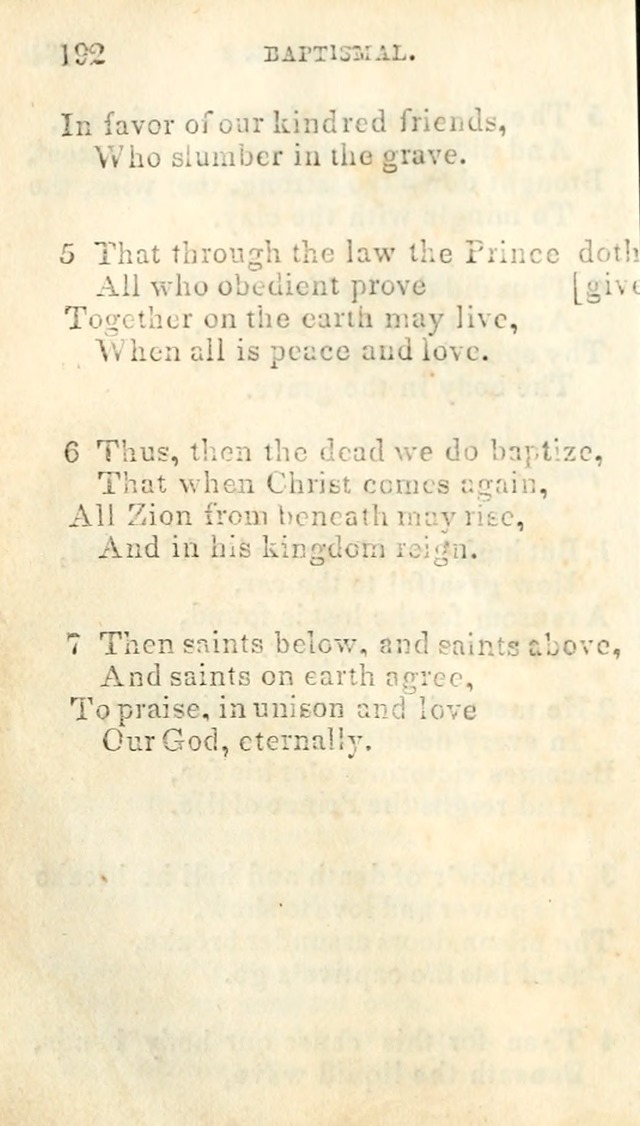 A Collection of Sacred Hymns, for the Church of Jesus Christ of Latter Day Saints page 196