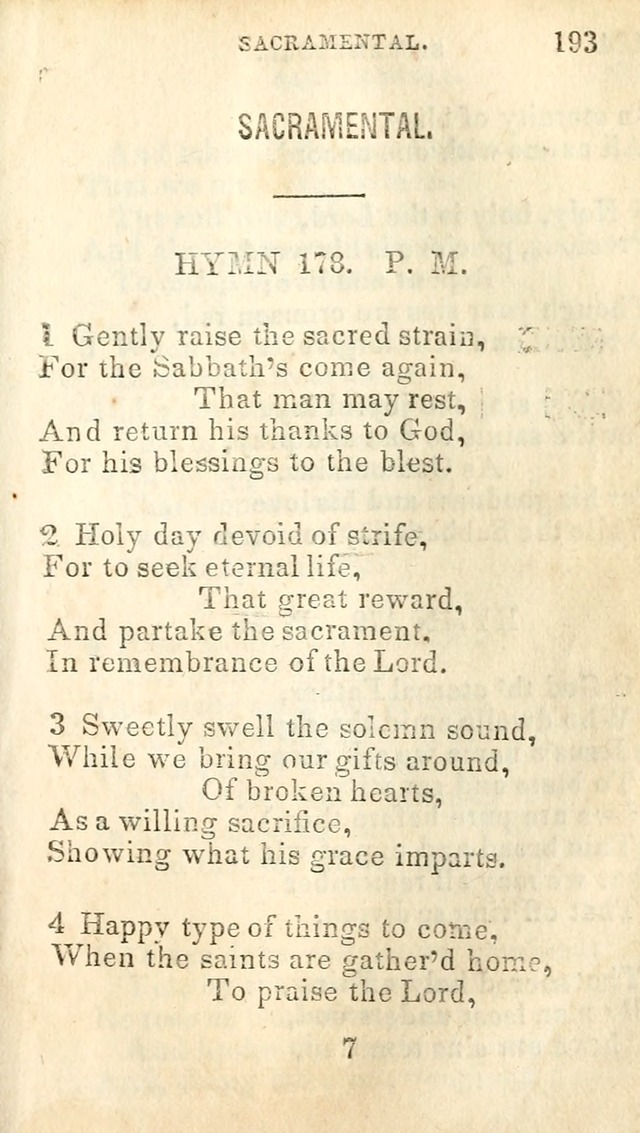 A Collection of Sacred Hymns, for the Church of Jesus Christ of Latter Day Saints page 197
