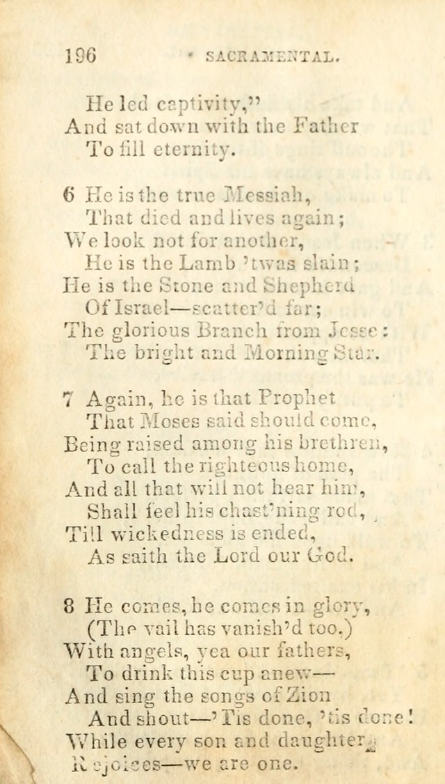 A Collection of Sacred Hymns, for the Church of Jesus Christ of Latter Day Saints page 200