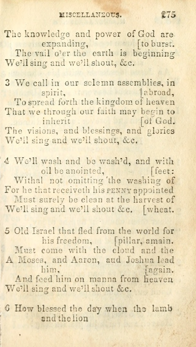 A Collection of Sacred Hymns, for the Church of Jesus Christ of Latter Day Saints page 277