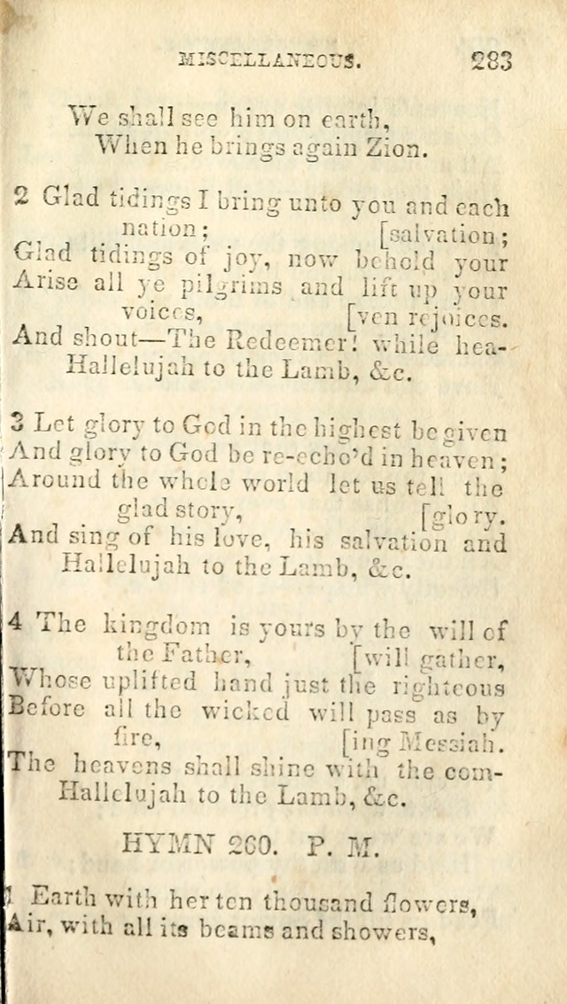 A Collection of Sacred Hymns, for the Church of Jesus Christ of Latter Day Saints page 285