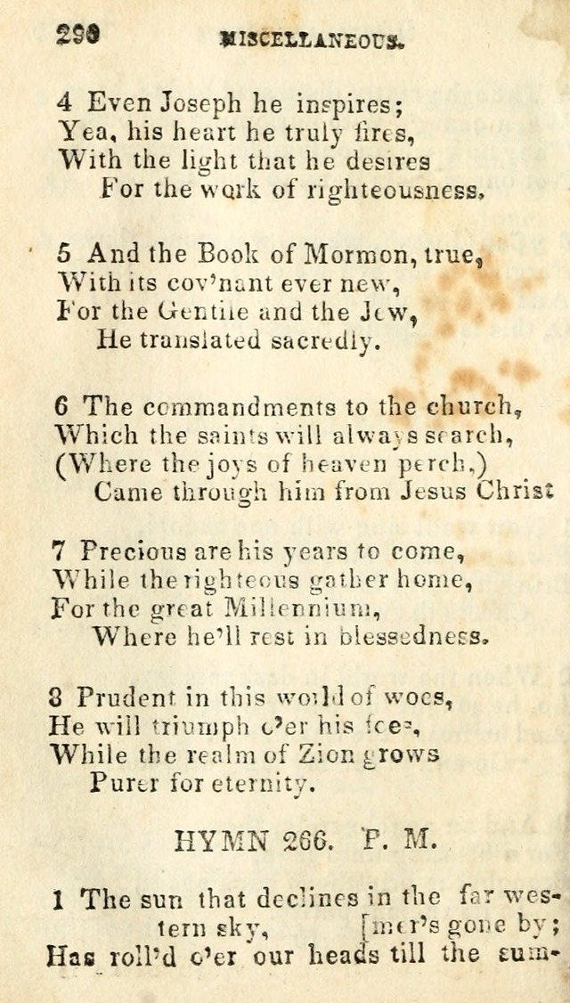 A Collection of Sacred Hymns, for the Church of Jesus Christ of Latter Day Saints page 292