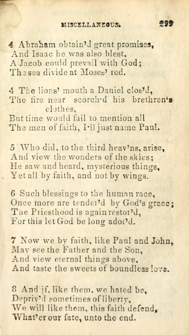 A Collection of Sacred Hymns, for the Church of Jesus Christ of Latter Day Saints page 301