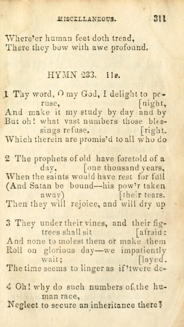 A Collection of Sacred Hymns, for the Church of Jesus Christ of Latter Day Saints page 313