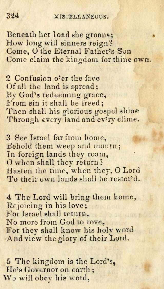 A Collection of Sacred Hymns, for the Church of Jesus Christ of Latter Day Saints page 326