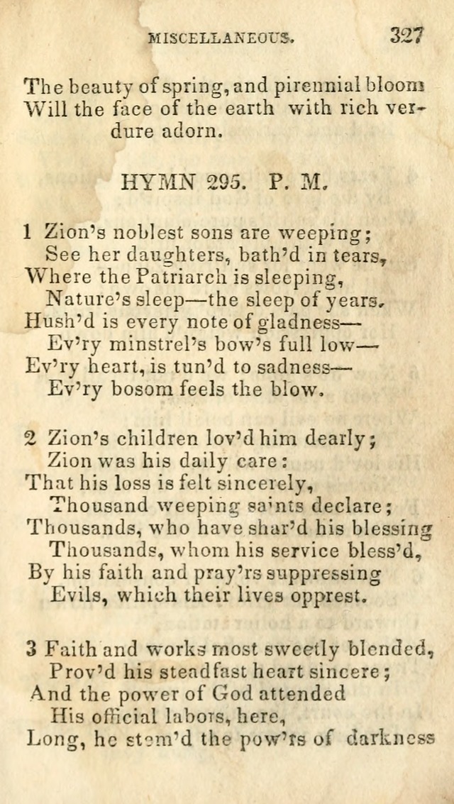 A Collection of Sacred Hymns, for the Church of Jesus Christ of Latter Day Saints page 329