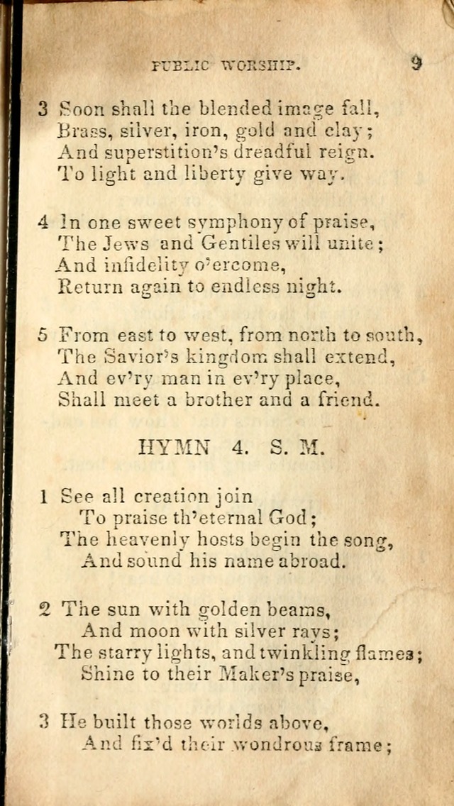 A Collection of Sacred Hymns, for the Church of Jesus Christ of Latter Day Saints page 9