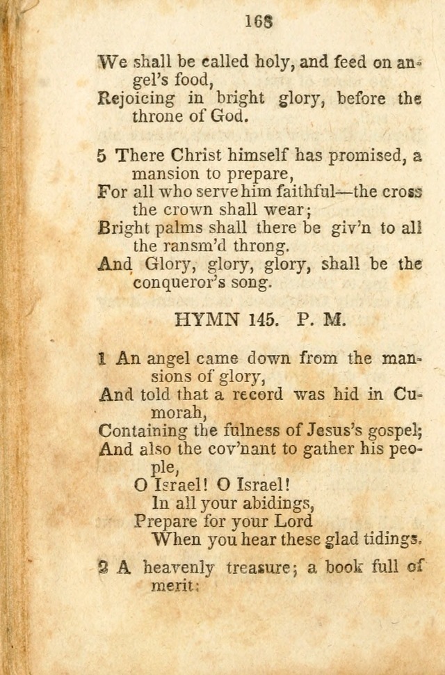 A Collection of Sacred Hymns for the Church of Jesus Christ of Latter-Day  Saints page 169
