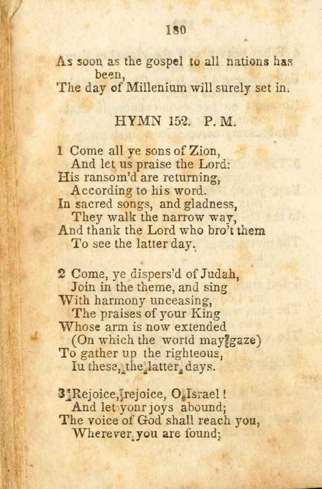 A Collection of Sacred Hymns for the Church of Jesus Christ of Latter-Day  Saints page 181