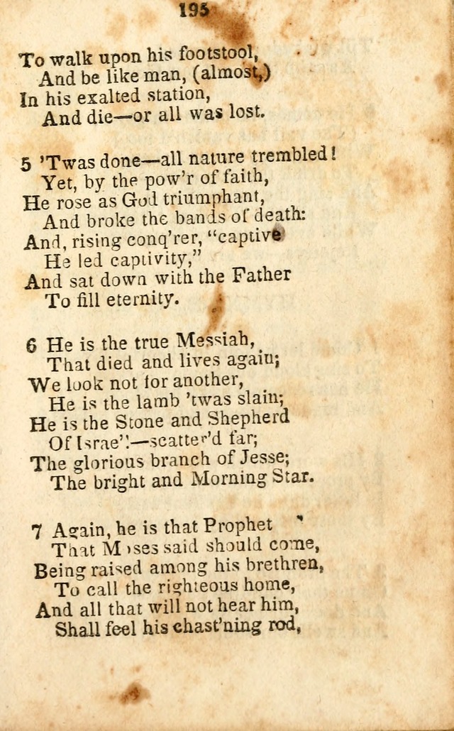 A Collection of Sacred Hymns for the Church of Jesus Christ of Latter-Day  Saints page 196