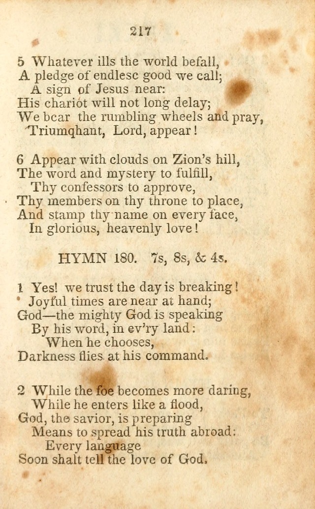 A Collection of Sacred Hymns for the Church of Jesus Christ of Latter-Day  Saints page 218