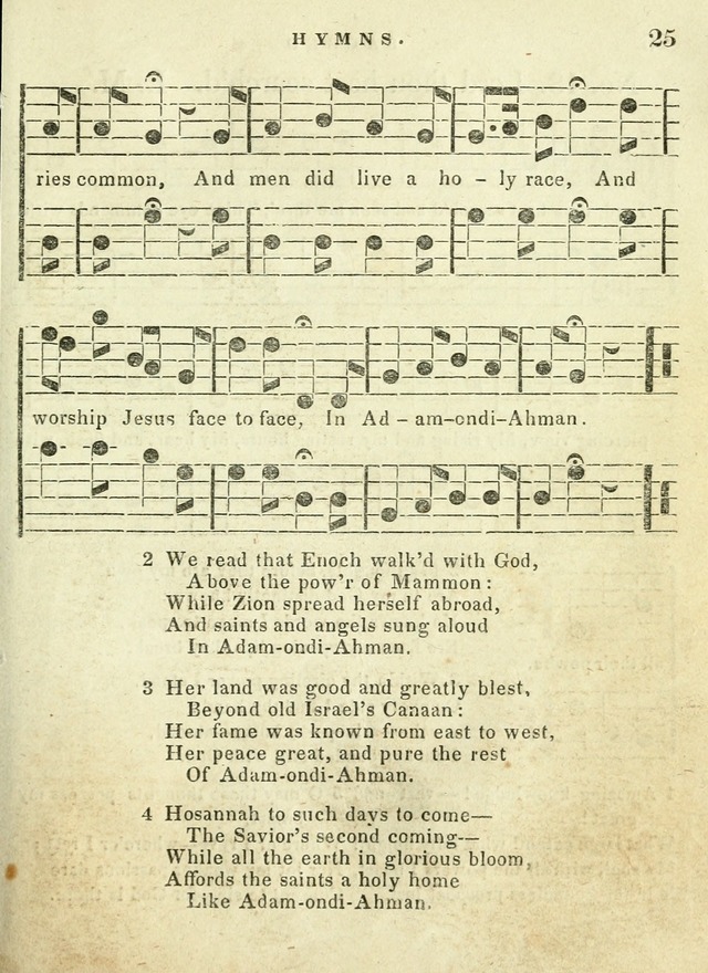 A Collection of Sacred Hymns for the use of the Latter-Day Saints page 25