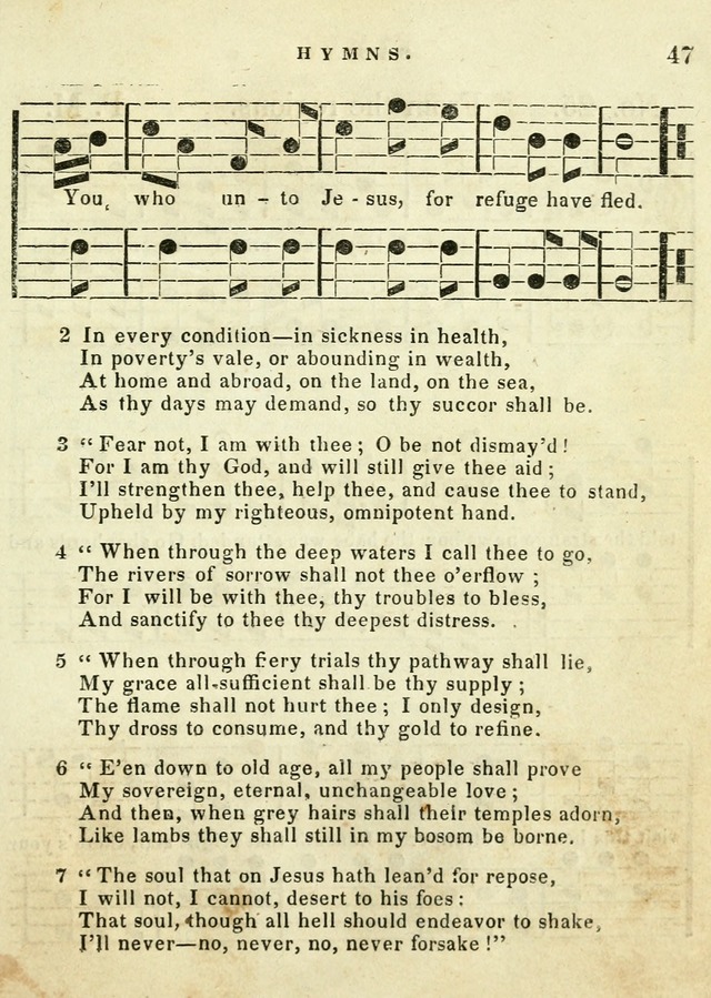 A Collection of Sacred Hymns for the use of the Latter-Day Saints page 47