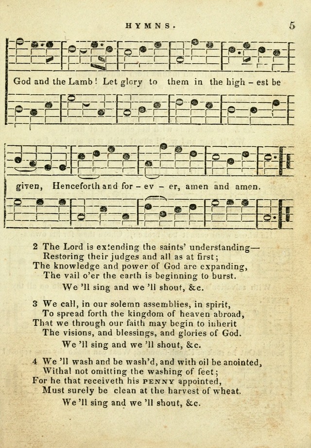 A Collection of Sacred Hymns for the use of the Latter-Day Saints page 5