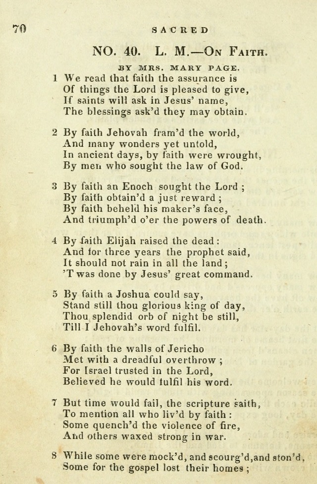 A Collection of Sacred Hymns for the use of the Latter-Day Saints page 70