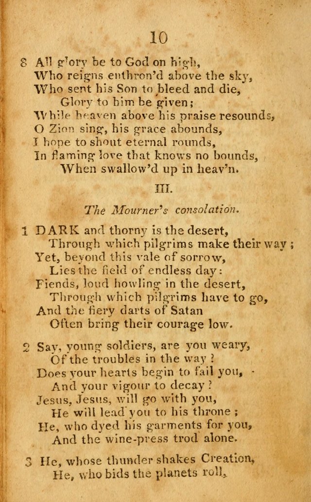 A Choice Selection of Hymns and Spiritual Songs: designed for the use of  the pious page 10