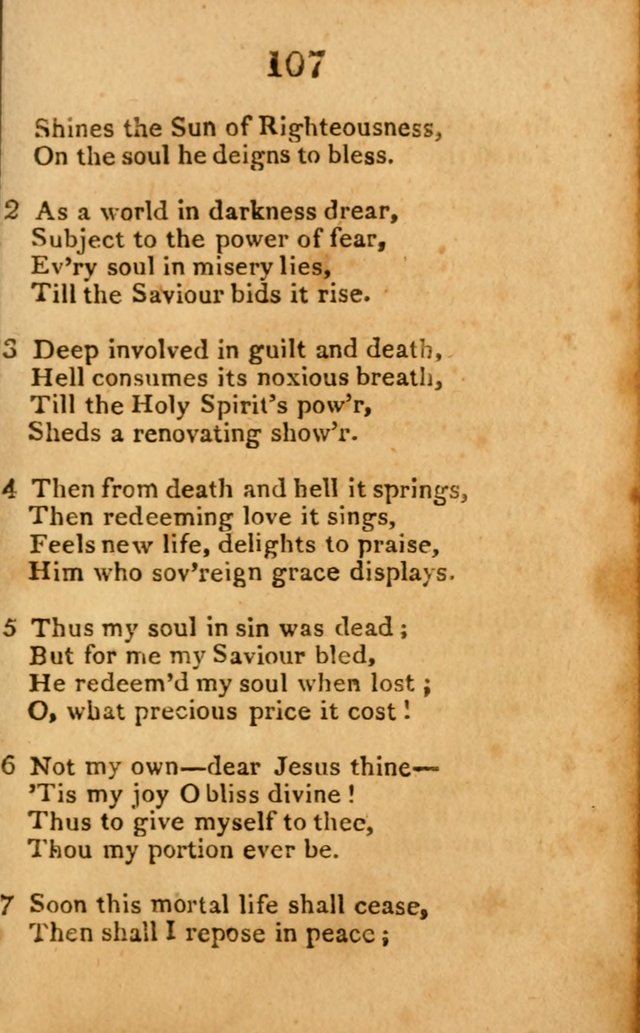 A Choice Selection of Hymns and Spiritual Songs: designed for the use of  the pious page 109