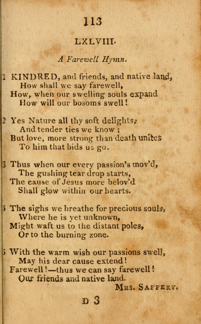 A Choice Selection of Hymns and Spiritual Songs: designed for the use of  the pious page 115