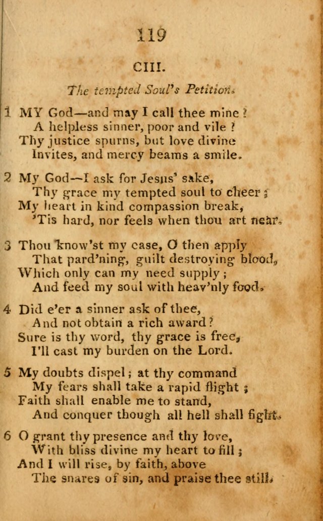 A Choice Selection of Hymns and Spiritual Songs: designed for the use of  the pious page 121