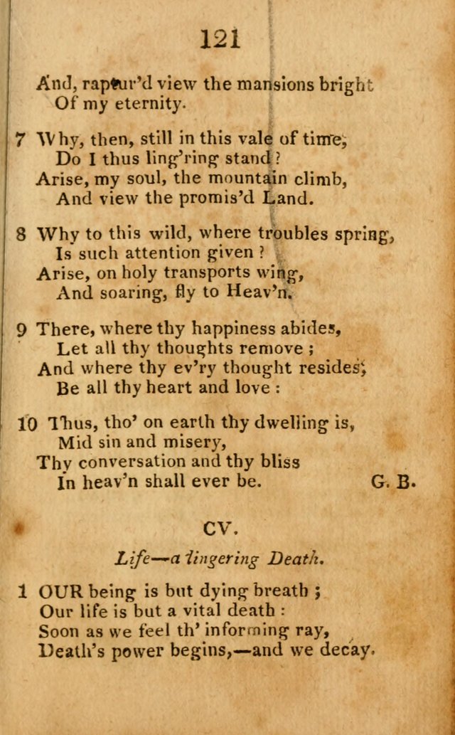 A Choice Selection of Hymns and Spiritual Songs: designed for the use of  the pious page 123